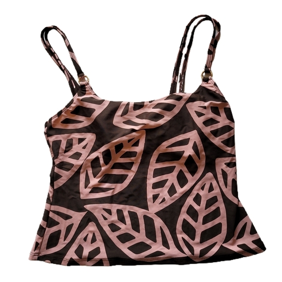 Other - By The Beach Tankini Size 12 Brown Swimsuit Top